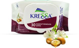 KRESSA Makeup Remover Wipes | Face Cleansing Wipes - 30 wipes Makeup Remover
