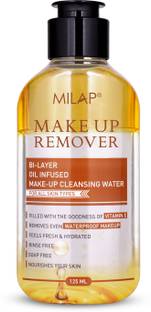 MILAP BI-Layer Oil Infused Makeup Cleansing Water With Argan Oil & Vitamin E Makeup Remover