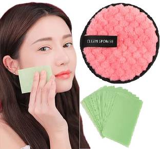 Nyamah sales Makeup Remover Pad with Face Oil Blotting Paper for Oily Skin Makeup Remover