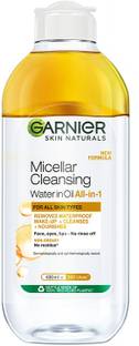 GARNIER Oil infused Cleansing Water - Waterproof Makeup Remover For All Skin Types Makeup Remover