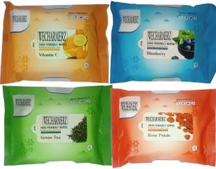 WECHARMERZ Oil Free Daily Essential Makeup Remover Wipes Pack OF 4 Makeup Remover