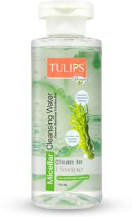 Tulips Premium Micellar Water I For Eyes, Face, Lips Waterproof Makeup Remover