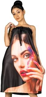 UD PROFESSIONAL Women and Girls Cotton Waxing and Facial Printed Gown for Salon and Use Makeup Apron