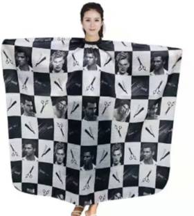 Nysa Hair Cutting Sheet | Black White Colour Hair Cutting sheet| Hair Cutting Sheet for men & women | Cutting Sheet for hairdressers and barbers | Reusable - Wipe clean, machine-wash or dry-clean Makeup Apron