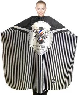 Crazzy Professional Strap Hair Cutting Sheet Apron Barber Saloon or Home Use ( Coif Feur,Barber Moo) Makeup Apron