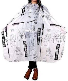 DEXO Professional Salon Hair Cutting Makeup Apron Sheet for Men and Women-White, 1 Pc Makeup Apron