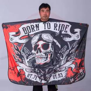 HILAL THE CReSCenT Print Saloon Hair Cutting Sheet Apron Barber Saloon (Born To Ride) Makeup Apron