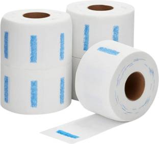 XMSD Disposable Neck Paper Strips Stretchable Hair Cutting Neckband Supplies 5 Rolls Makeup Apron