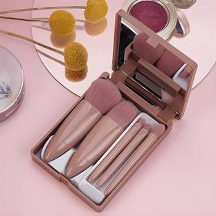 Anatomicals Travel Size Makeup Brushes Set Mini Makeup Brushes