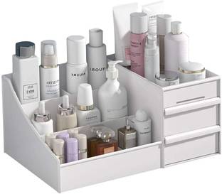 Dealdona Large Capacity Cosmetic Storage Box Makeup Drawer Organizer,Tabletop Vanity Box Sundries Cosmetics Box Modern Countertop Storage for Dressing Table Vanity Box