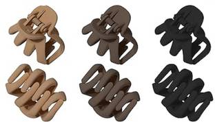 THE MAXIM Matte Hair Clips Non-Slip Cute Hair Clips for Thin Hair Thick Hair Makeup Headband