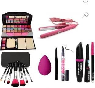 FULAMDE makeup kit for men and women with eyeshadow and straightener