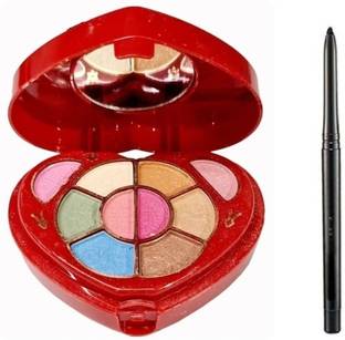 Ashyra Heart Shape Makeup Kit with Black Intense Kajal