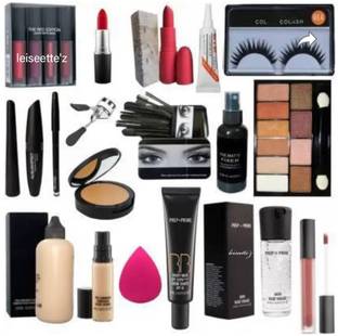 Leiseette'z HD WATERPROOF MAKEUP KIT OF 19 PREMIUM QUALITY PRODUCTS