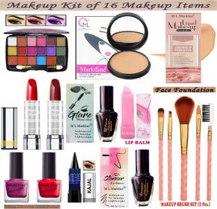 M L Markline Insta Beauty Makeup Kit of 16 Makeup Items AK06