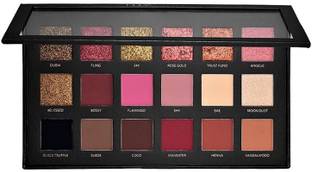rezmay Beauty 18 Color Matte + Shimmer Rose Gold Matte EyeShadow Eye Shadow Palette-H 18 g