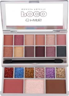 MARS 18 Shade Eyeshadow With Highlighter Blusher and Compact
