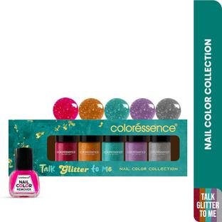 COLORESSENCE Talk Glitter To Me | Glitter Nail Paint Kit | Quick-Dry, Long-Lasting Sparkle