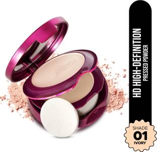Hilary Rhoda High-Definition Pressed Powder | 2 in 1 Compact Powder | Shimmery & Matte Finish Compact