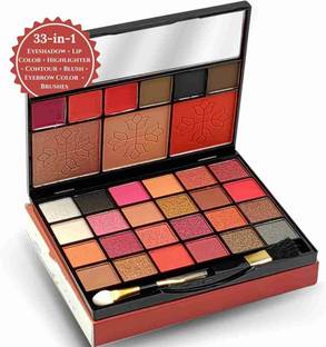 Jus’Be U PROFESSIONAL Eyeshadow Palette with Brush and Mirror ( 33 in 1 Makeup Kit )