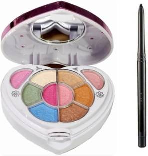 Ashyra Heart Shape Professional Makeup Kit with Black Intense Kajal