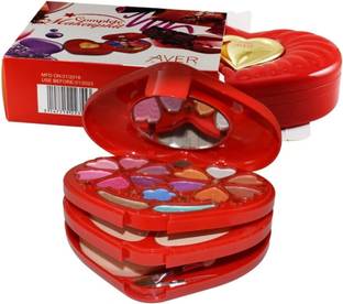 Ashyra Small Makeup Kit for Girls Full Kit Eye shadow Lip Gloss Mirror Contour Powder