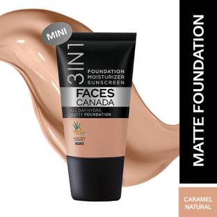 FACES CANADA All Day Hydra Matte (Mini) | 3 in 1 Moisturizer + SPF 30 + Foundation