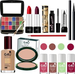 G4U Makeup Set for Beginners and Professionals Include Eyeshadow Nail Paint Etc A99