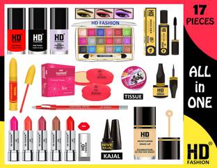 HD Fashion 17-in-1 Makeup Essentials : All in One Dramatic Look Girls & Women Makeup Kit 02