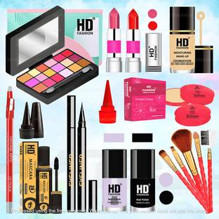 HD Fashion Beauty Bliss: 17 Pcs. Complete Makeup Kit Combo Set for Radiant Looks! i1K126
