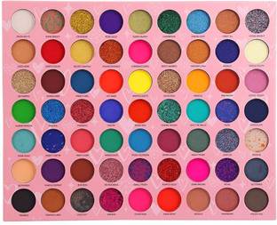 NUARY 63 Long Wear Eyeshadow Palette Pressed Pigment-Glitter,Shimmer & Matte Shades 100 g
