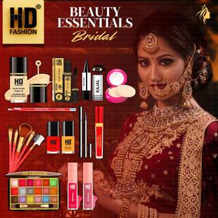 HD Fashion 17 Bridal Essentials-All in One Waterproof Makeup Kit Full Set for Bride HDB1575