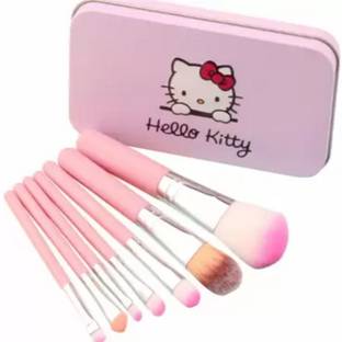 ahdam 7pcs Face and Eye Makeup Brush Set With Storage Box