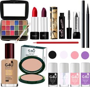 G4U Makeup Set for Beginners and Professionals Include Eyeshadow Nail Paint Etc A63