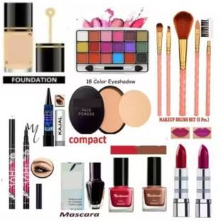 Valhalla face makeup kit full set mini eyeshadow makeup brushes foundation compact