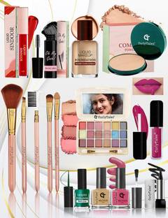 CurlyTales Makeup Kit For Teenager Girl - Starter Cosmetics Set With Eyeshadow Kit-CT#252