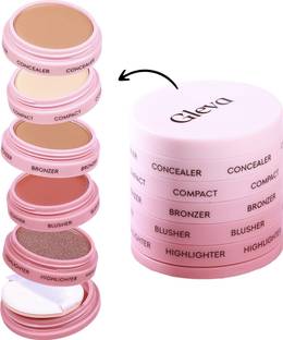 Gleva 5-in-1 Makeup Stack, Smooth & Blendable, Travel-Friendly Makeup Kit (Fair)
