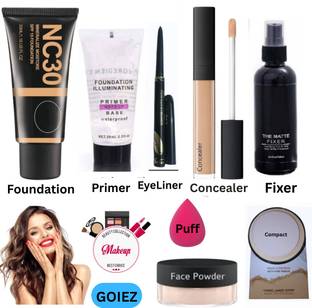 GOIEZ Glow-ready Makeup Combo (8 Items) – For That Instant Radiant Finish.