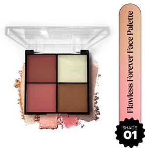 Hilary Rhoda Flawless Forever Face Palette | All-in-one Makeup Kit | Highly Pigmented | Light