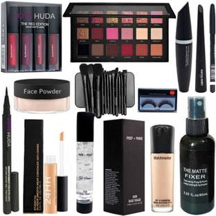 LOVE HUDA Waterproof Branded HD Makeup Kit Combo Full Set With All Products For Girls
