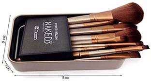 GLORIOUS HEAVEN Naked Brush Set | 12-Piece Cosmetic Brush Kit | Soft for Face & Eye Makeup |