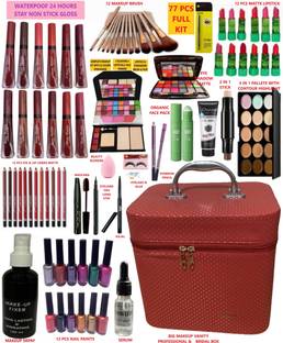 INWISH New 77 Products complete makeup set For Eye,Face,Nail & Lip makeup set