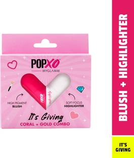 MyGlamm POPxo Blush & Highlighter Love Kit - It's Giving (Coral & Gold Shade)