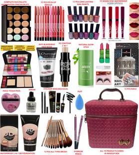 INWISH makeup kit box set of 70 smudgeproof HD makeup products