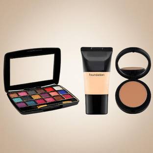 lately 18 color eyeshadow with compact foundation