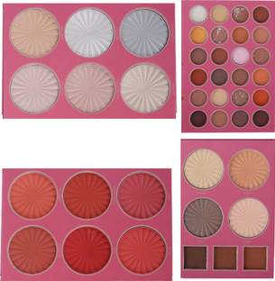 COSLUXE PROFESSIONAL 4-in-1 all in one Eyeshadow,Highlighter, Blusher Contour,Makeup Set Palette