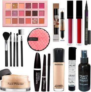 LOVE HUDA HD Best Bridal High Coverage Waterproof Makeup Kit Full Set Box For Women Girls