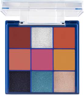 MARS 9 Shade Ultra Pigmented Eyeshadow With Highlighter and Blusher Makeup Palette