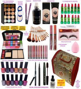 INWISH bridal complete makeup kit with makeup box set of 64
