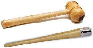 Fitdex NEW COMBO Of Cricket Bat Wooden 1Mallet & 1Gripper(cone), Wooden Bat Mallet